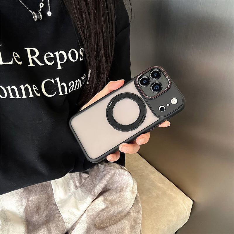 EASONCASE日本公式 iphoneケース 360°スタンド付き iphone13-17シリーズに対応 マット 半透明 スマホケース magsafe対応 iphone ケース ライカシリーズ