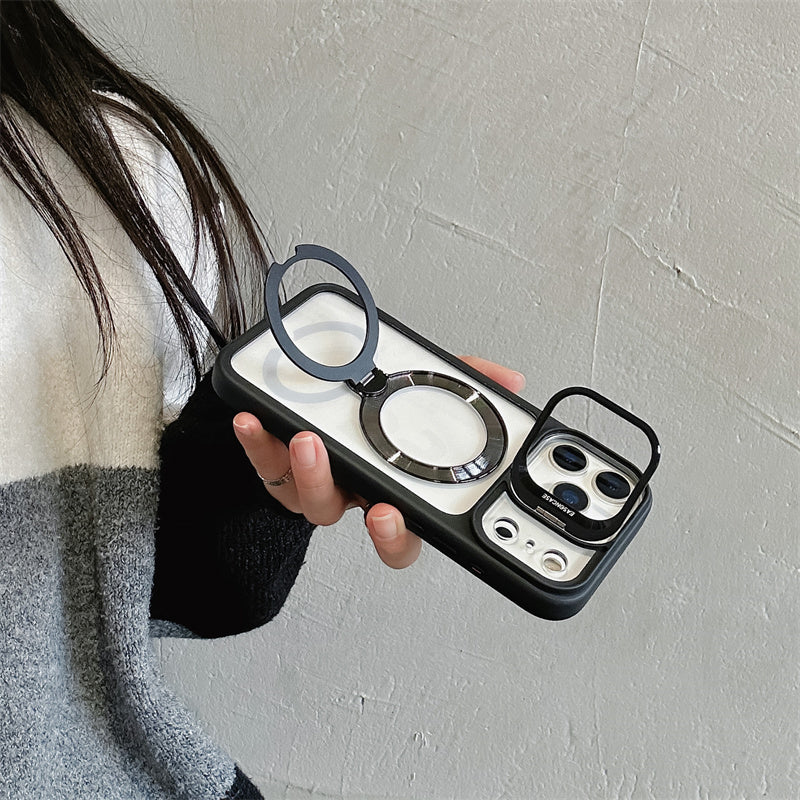 EASONCASE日本公式 ダブルスタンド付き iphone ケース クリアスマホケース iphone14-17対応