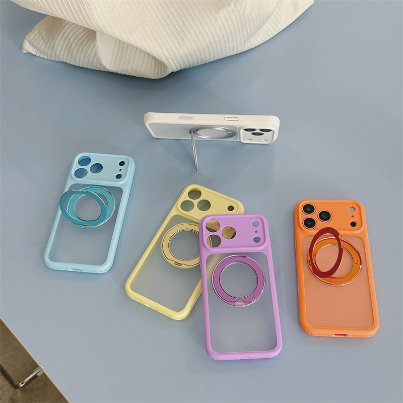 すりガラスのような透け感にときめく。大人可愛いマルチリング付き半透明iPhoneケース新作！