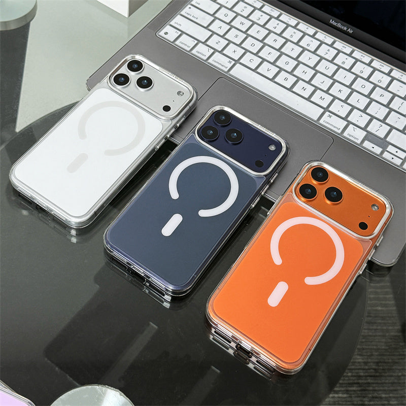 ESASONCASE日本公式 iphone17/air ケース ガラス magsafe対応 iphone17pro/17promax ケース シンプル 本色シリーズ
