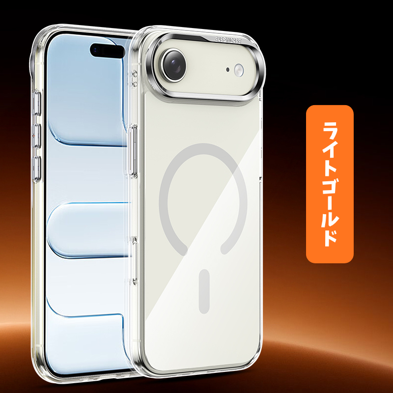 ESASONCASE日本公式 iphone17/air ケース ガラス magsafe対応 iphone17pro/17promax ケース シンプル 本色シリーズ