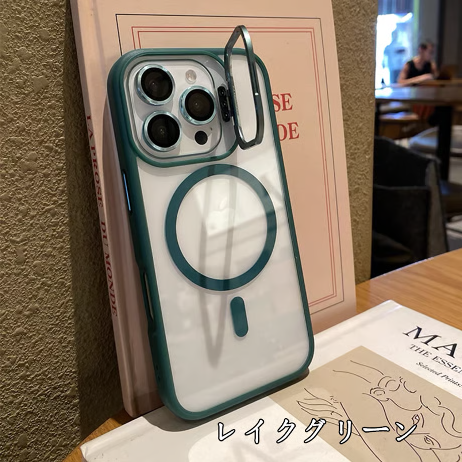 EASONCASE日本公式 magsafe対応 iphone ケース カメラスタンド付き iphone カバー クリア スマホケース iPhone14-17対応 U1シリーズ