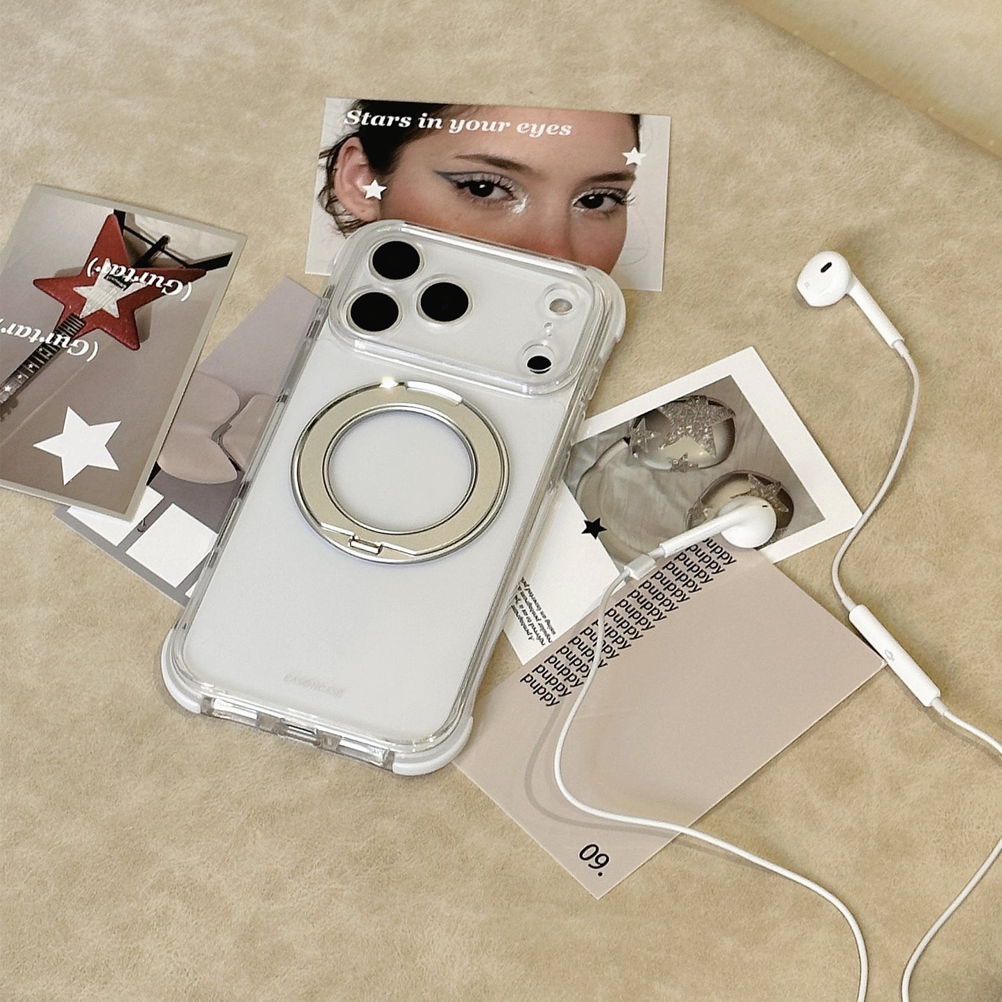 EASONCASE日本公式 iphone ケース 可愛い カラフル 360°スタンド付き iphone ケース 衝撃吸収 彩盾シリーズ