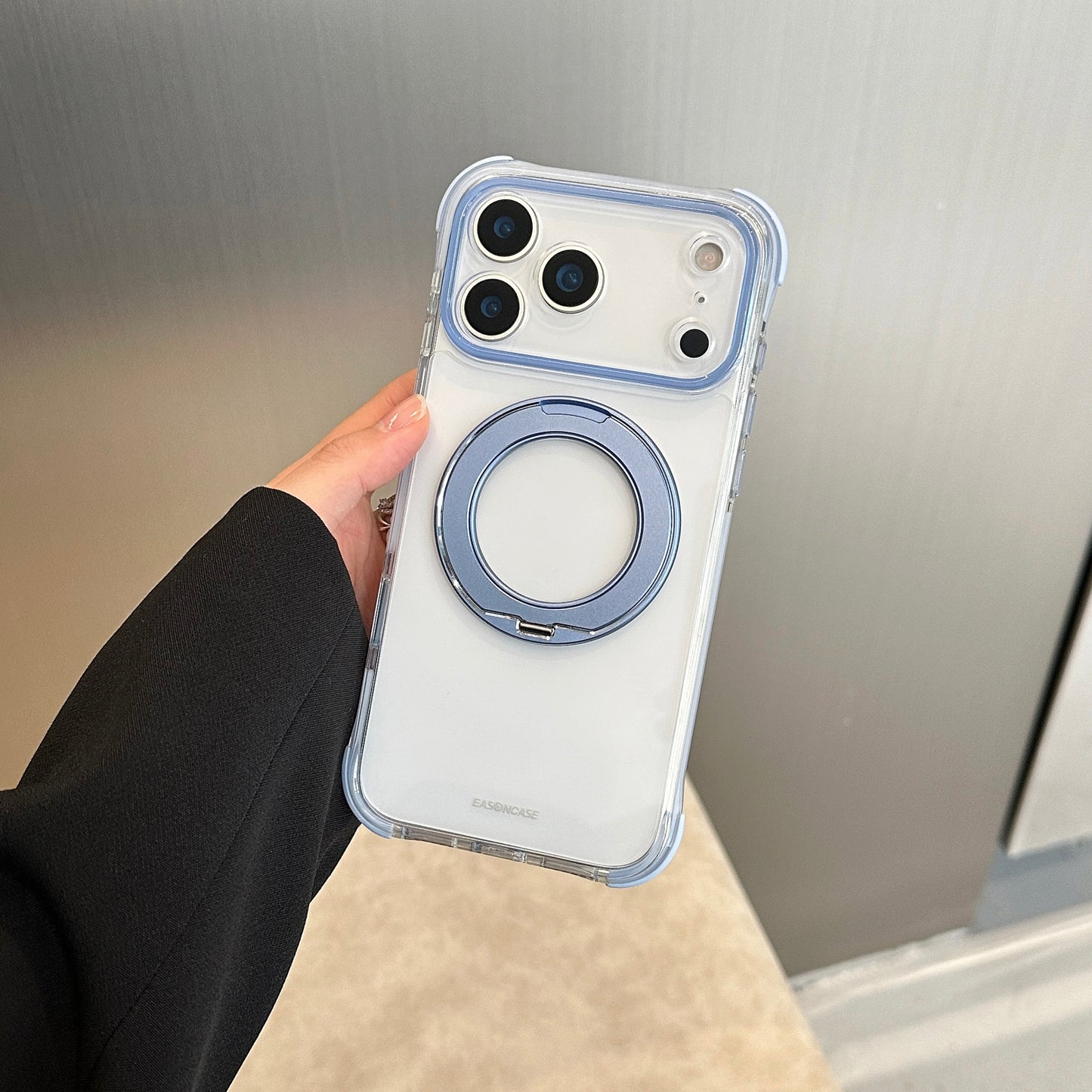 EASONCASE日本公式 iphone ケース 可愛い カラフル 360°スタンド付き iphone ケース 衝撃吸収 彩盾シリーズ