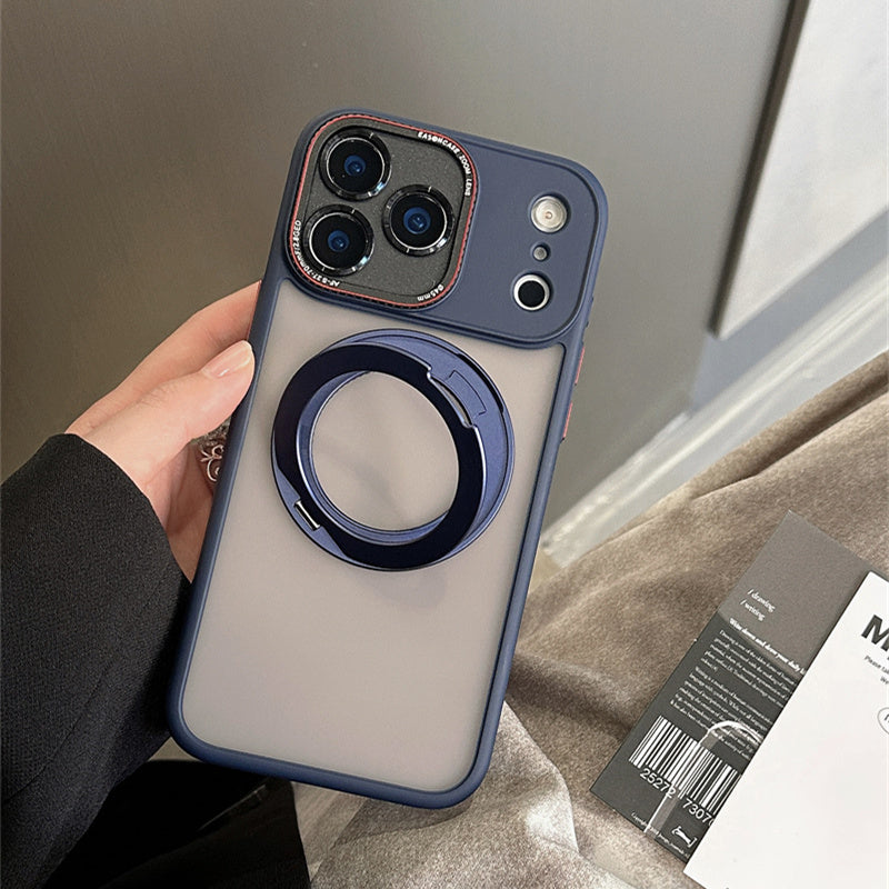 EASONCASE日本公式 iphoneケース 360°スタンド付き iphone13-17シリーズに対応 マット 半透明 スマホケース magsafe対応 iphone ケース ライカシリーズ