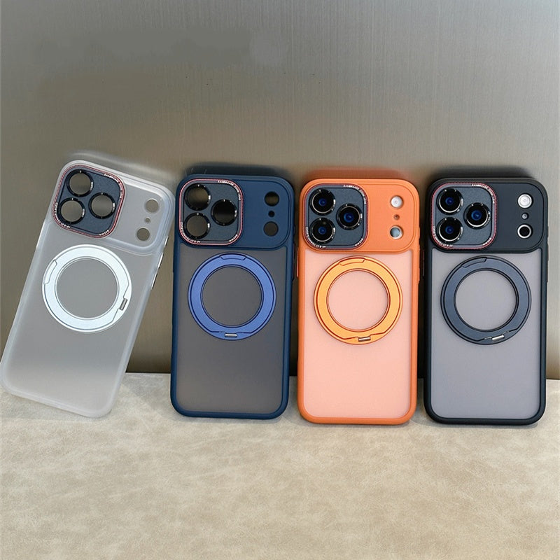 EASONCASE日本公式 iphoneケース 360°スタンド付き iphone13-17シリーズに対応 マット 半透明 スマホケース magsafe対応 iphone ケース ライカシリーズ