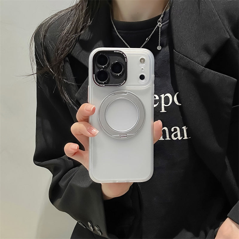 EASONCASE日本公式 iphoneケース 360°スタンド付き iphone13-17シリーズに対応 マット 半透明 スマホケース magsafe対応 iphone ケース ライカシリーズ