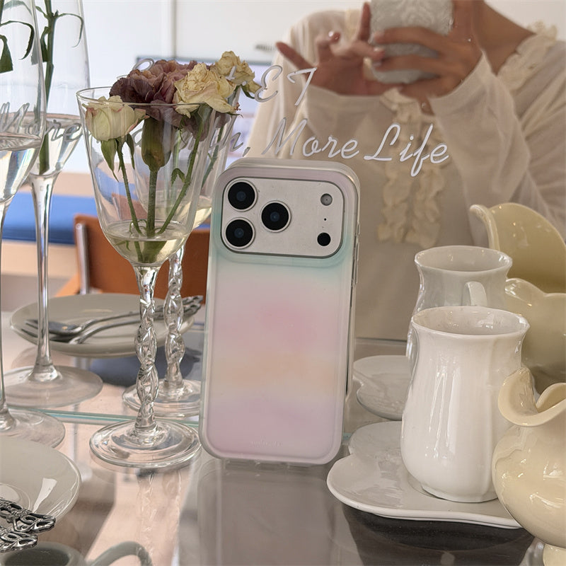 グリップ 付き iphone17 ケース iphone16/15 ケース ピンク iphone ケース グラデーション 流行り 可愛い スマホケース 韓国