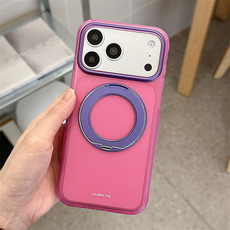 EASONCASE日本公式 iphone17/16 ケース スタンド 付き おしゃれ iphone ケース カラフル 半 透明 スマホケース 衝撃 に 強い カラフルシリーズ