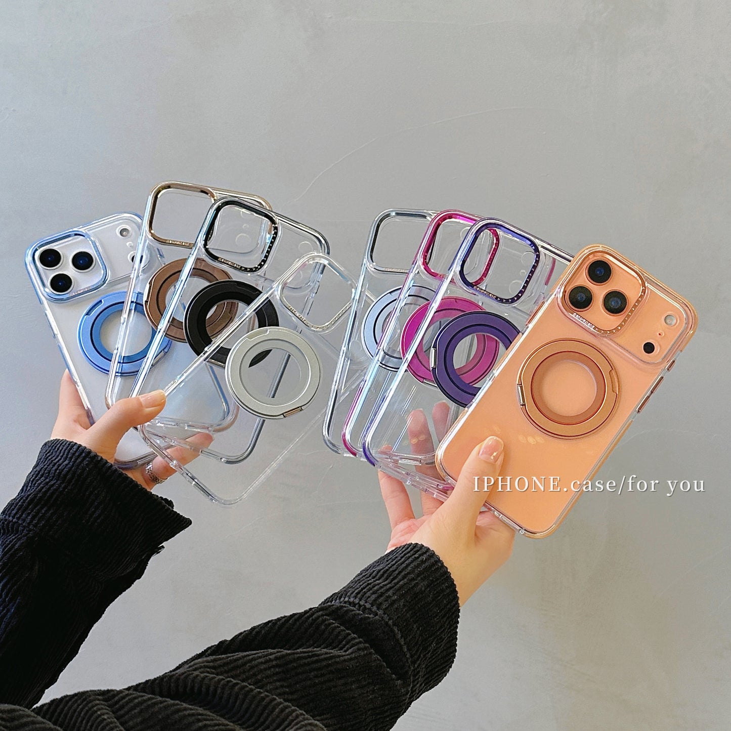 EASONCASE日本公式 iphone14-17 ケース 背面スタンド付き iphone ケース 衝撃 に 強い クリア magsafe 対応 ケース 龍鱗シリーズ