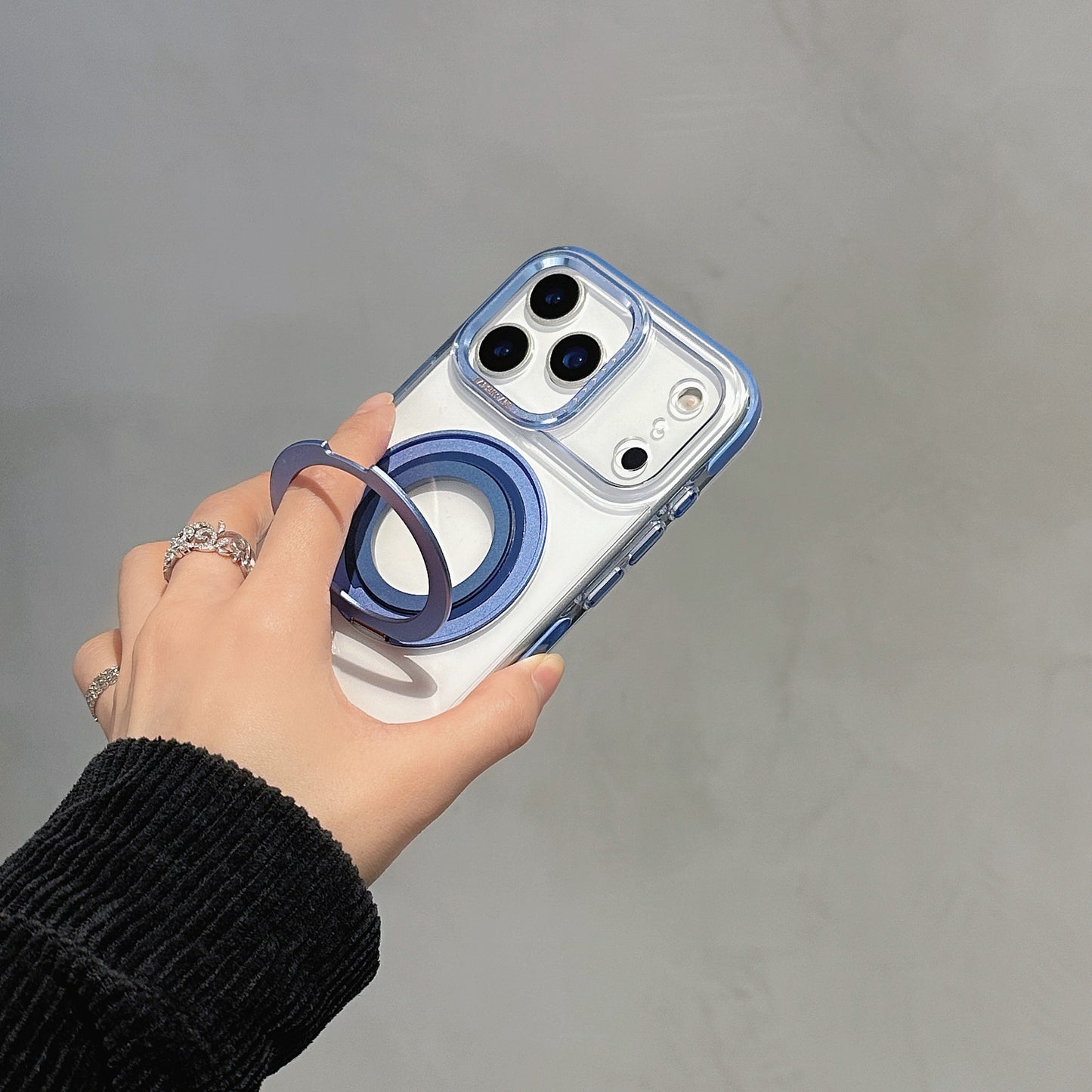 EASONCASE日本公式 iphone14-17 ケース 背面スタンド付き iphone ケース 衝撃 に 強い クリア magsafe 対応 ケース 龍鱗シリーズ