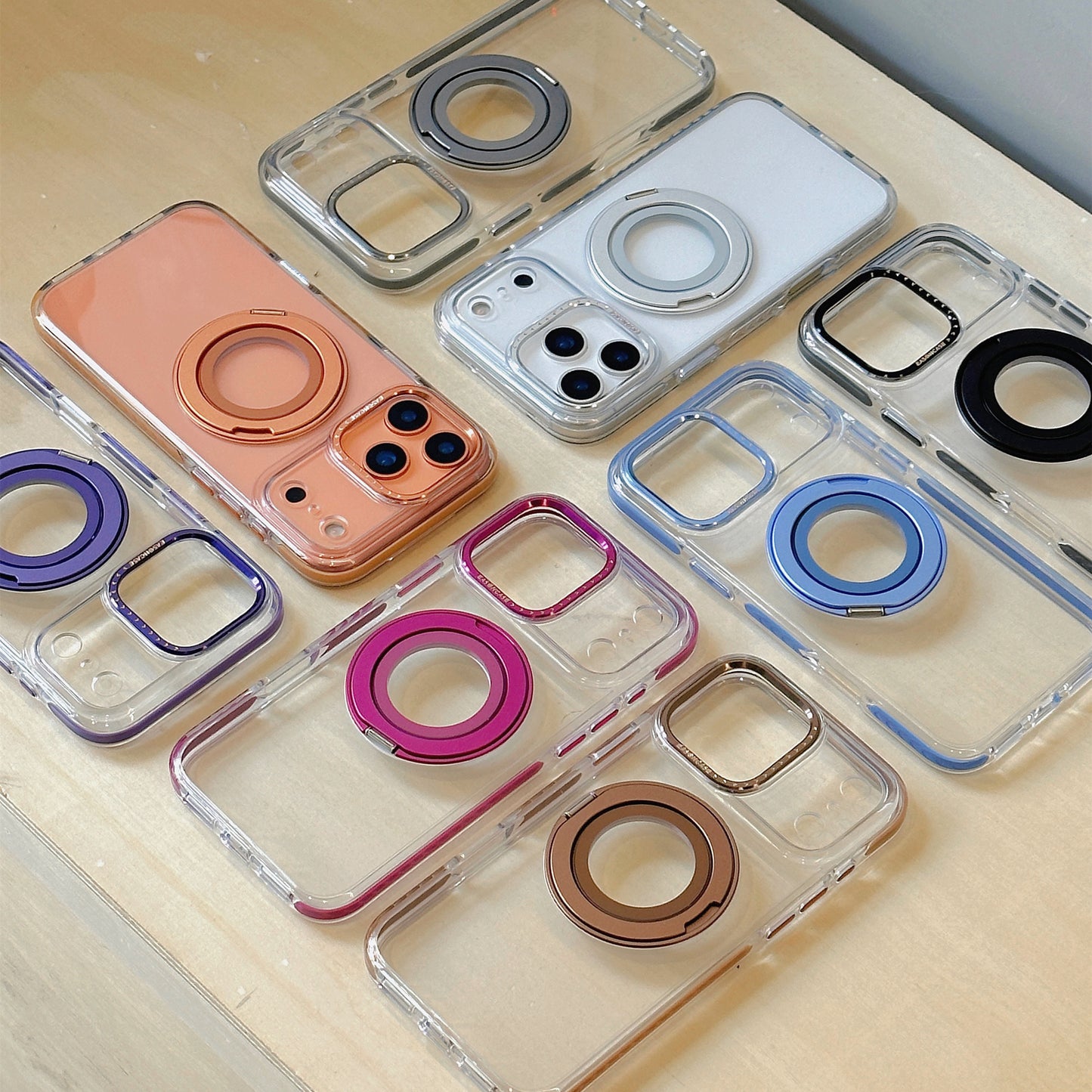 EASONCASE日本公式 iphone14-17 ケース 背面スタンド付き iphone ケース 衝撃 に 強い クリア magsafe 対応 ケース 龍鱗シリーズ