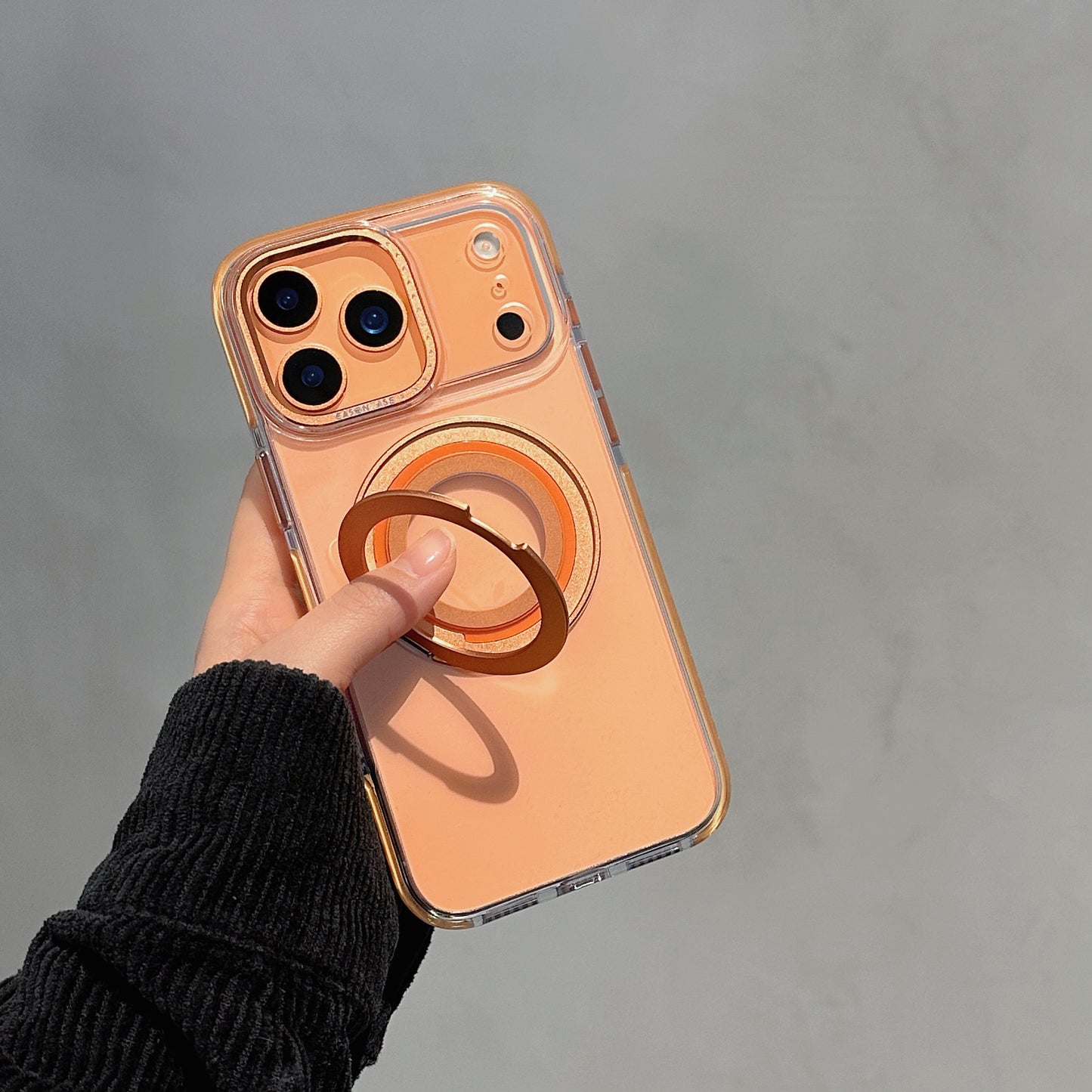 EASONCASE日本公式 iphone14-17 ケース 背面スタンド付き iphone ケース 衝撃 に 強い クリア magsafe 対応 ケース 龍鱗シリーズ