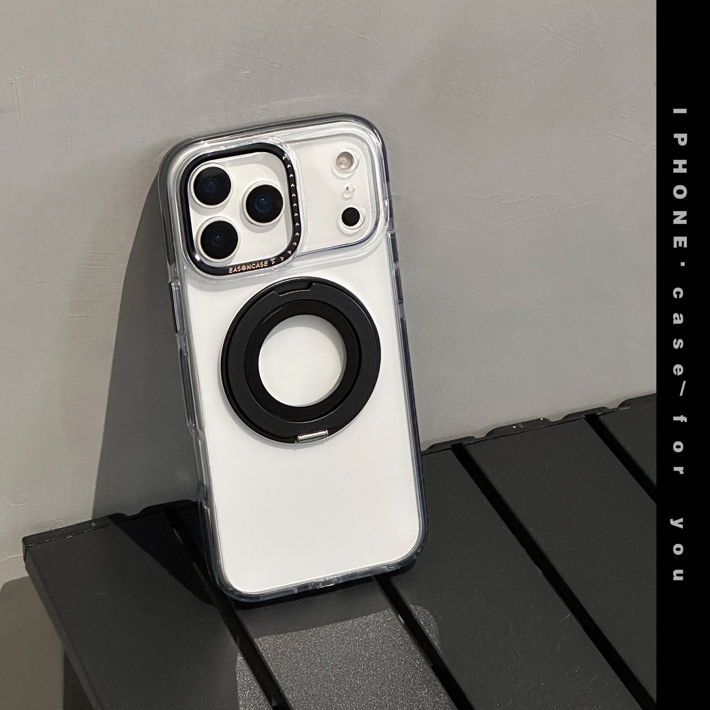 EASONCASE日本公式 iphone14-17 ケース 背面スタンド付き iphone ケース 衝撃 に 強い クリア magsafe 対応 ケース 龍鱗シリーズ