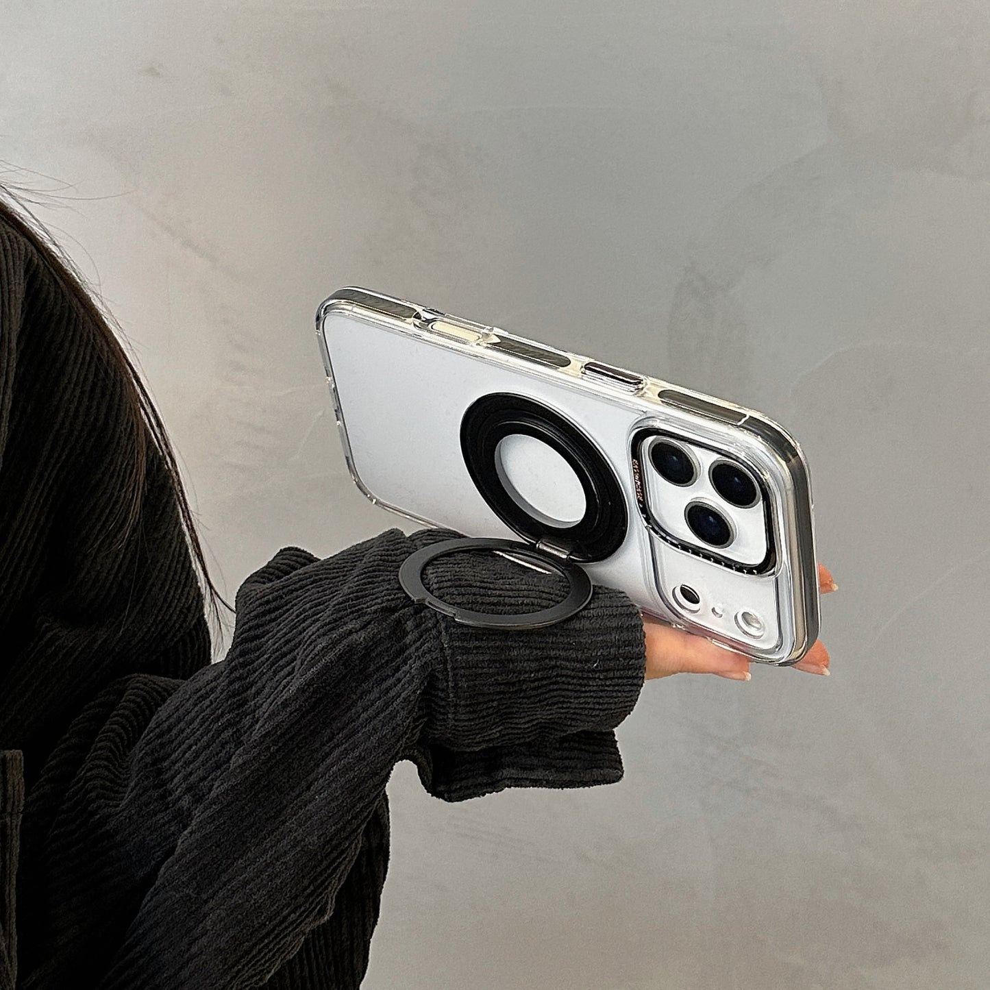 EASONCASE日本公式 iphone14-17 ケース 背面スタンド付き iphone ケース 衝撃 に 強い クリア magsafe 対応 ケース 龍鱗シリーズ