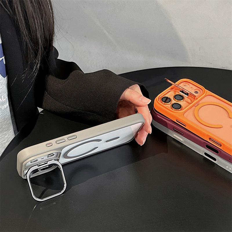 EASONCASE日本公式 magsafe対応 iphone ケース カメラスタンド付き iphone カバー クリア スマホケース iPhone14-17対応 U1シリーズ