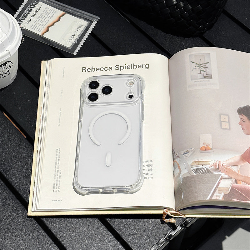EASONCASE日本公式 クリア iphone ケース 衝撃吸収 iphone ケース 大人可愛い カラフル magsafe スマホケース 彩盾シリーズ