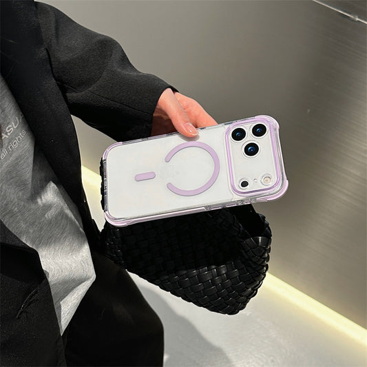 EASONCASE日本公式 クリア iphone ケース 衝撃吸収 iphone ケース 大人可愛い カラフル magsafe スマホケース 彩盾シリーズ