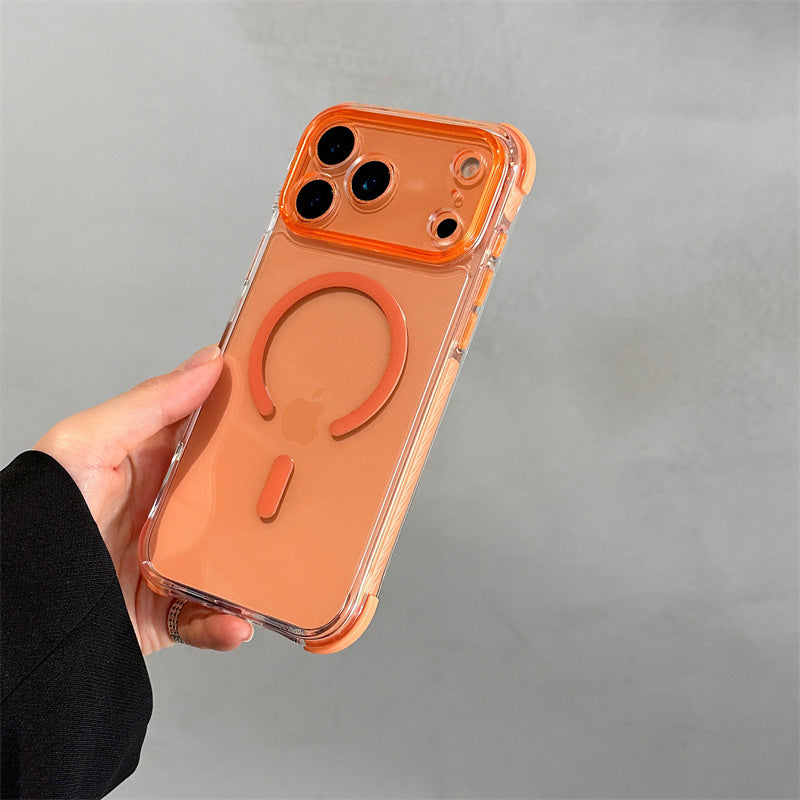 EASONCASE日本公式 クリア iphone ケース 衝撃吸収 iphone ケース 大人可愛い カラフル magsafe スマホケース 彩盾シリーズ