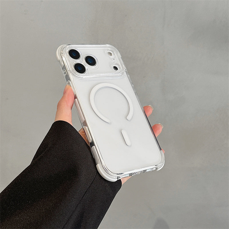 EASONCASE日本公式 クリア iphone ケース 衝撃吸収 iphone ケース 大人可愛い カラフル magsafe スマホケース 彩盾シリーズ
