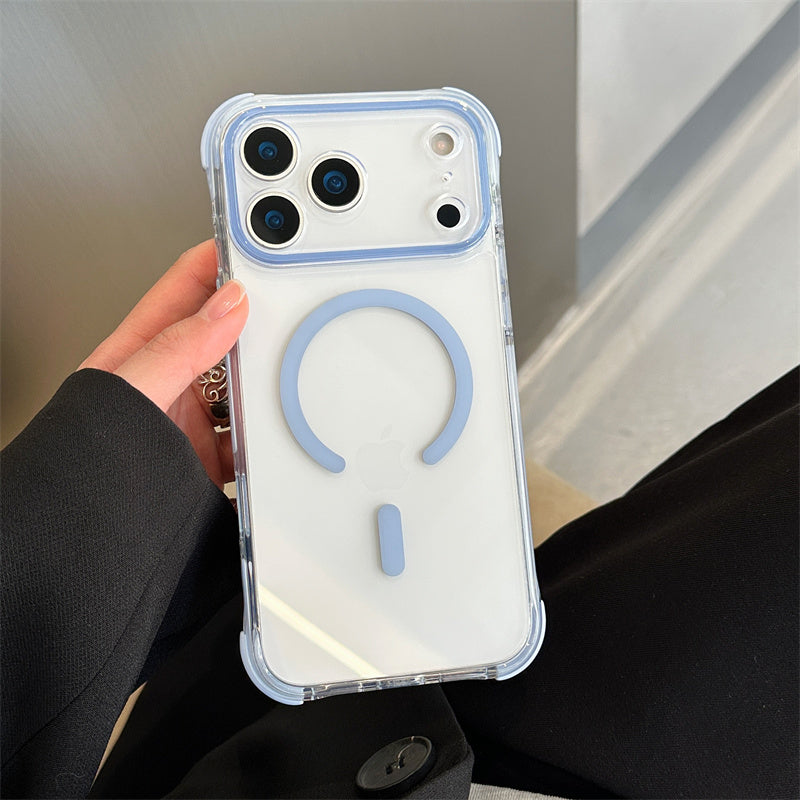 EASONCASE日本公式 クリア iphone ケース 衝撃吸収 iphone ケース 大人可愛い カラフル magsafe スマホケース 彩盾シリーズ