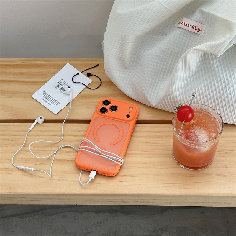 EASONCASE日本公式 iphone17/17pro ケース magsae対応 iphone17promax ケース カラフル 半 透明 スマホケース iphone16pro/16promax ケース 夏 っ ぽい 可愛い 彩悦magsafeシリーズ