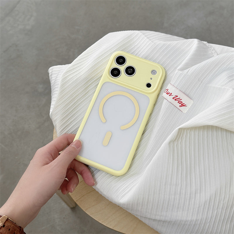 EASONCASE日本公式 iphone17/17pro ケース magsae対応 iphone17promax ケース カラフル 半 透明 スマホケース iphone16pro/16promax ケース 夏 っ ぽい 可愛い 彩悦magsafeシリーズ