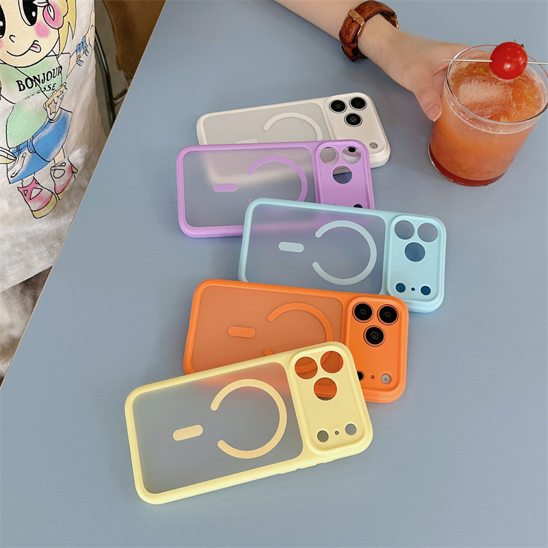 EASONCASE日本公式 iphone17/17pro ケース magsae対応 iphone17promax ケース カラフル 半 透明 スマホケース iphone16pro/16promax ケース 夏 っ ぽい 可愛い 彩悦magsafeシリーズ