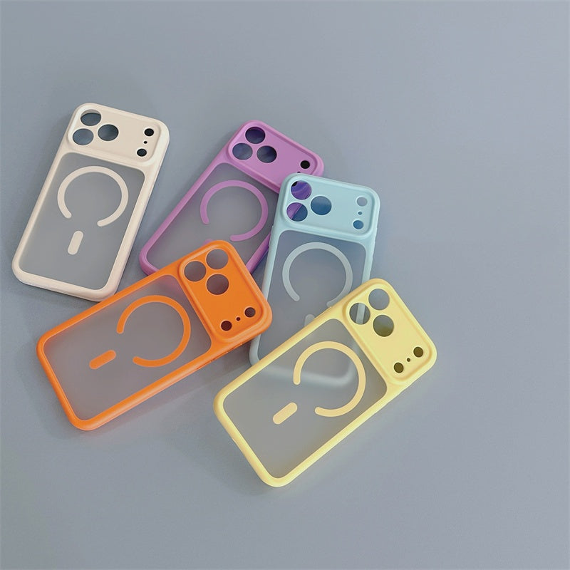 EASONCASE日本公式 iphone17/17pro ケース magsae対応 iphone17promax ケース カラフル 半 透明 スマホケース iphone16pro/16promax ケース 夏 っ ぽい 可愛い 彩悦magsafeシリーズ