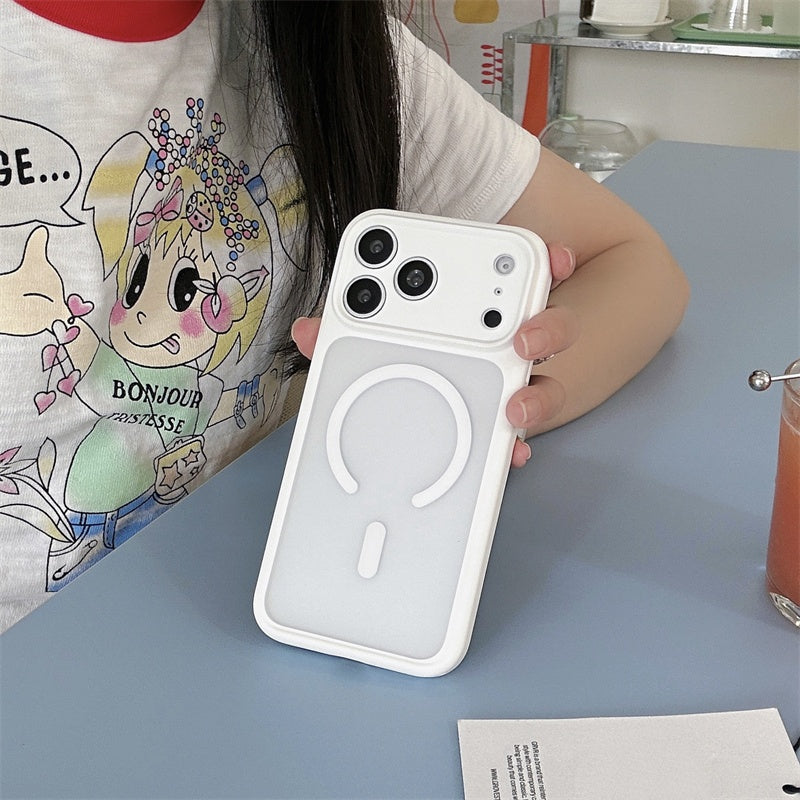 EASONCASE日本公式 iphone17/17pro ケース magsae対応 iphone17promax ケース カラフル 半 透明 スマホケース iphone16pro/16promax ケース 夏 っ ぽい 可愛い 彩悦magsafeシリーズ