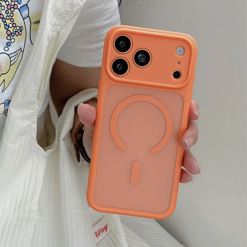 EASONCASE日本公式 iphone17/17pro ケース magsae対応 iphone17promax ケース カラフル 半 透明 スマホケース iphone16pro/16promax ケース 夏 っ ぽい 可愛い 彩悦magsafeシリーズ