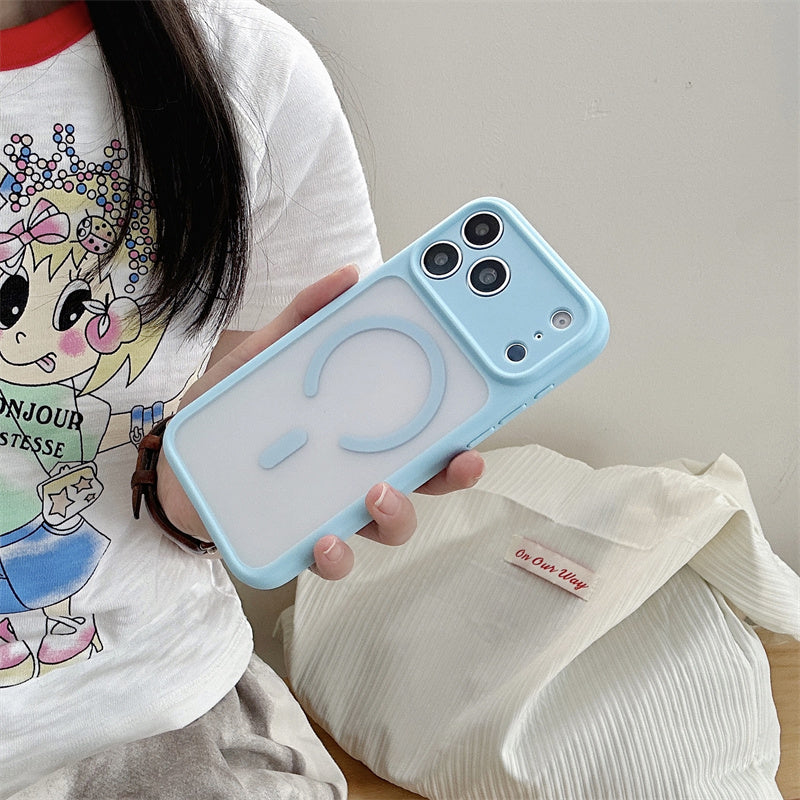 EASONCASE日本公式 iphone17/17pro ケース magsae対応 iphone17promax ケース カラフル 半 透明 スマホケース iphone16pro/16promax ケース 夏 っ ぽい 可愛い 彩悦magsafeシリーズ