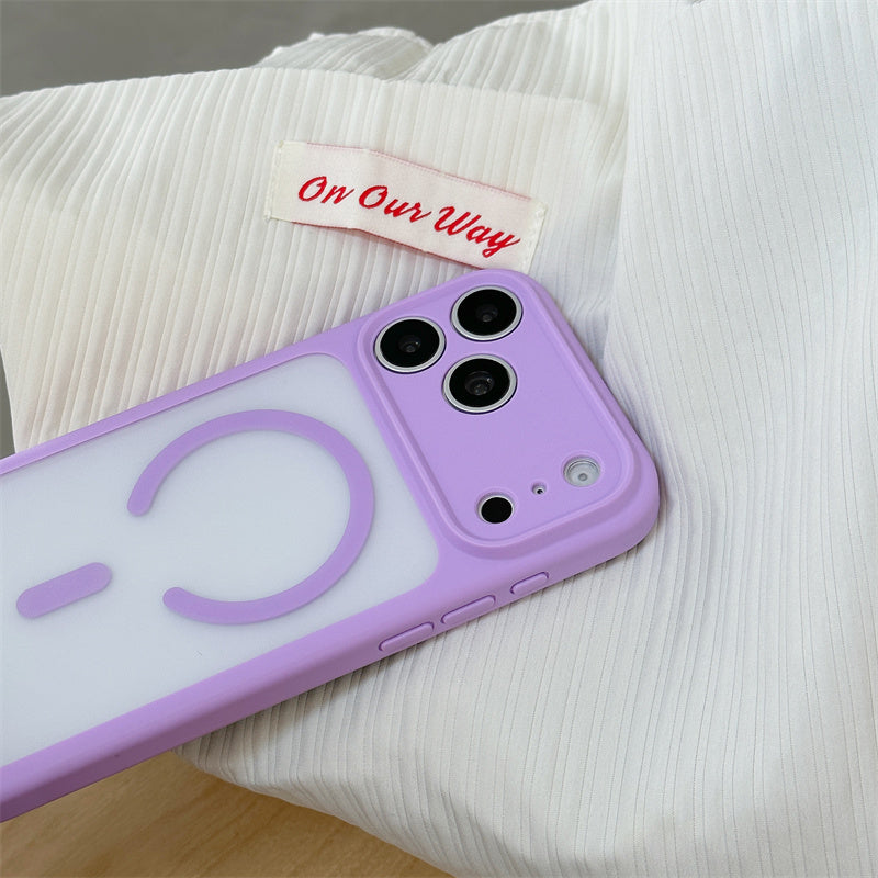 EASONCASE日本公式 iphone17/17pro ケース magsae対応 iphone17promax ケース カラフル 半 透明 スマホケース iphone16pro/16promax ケース 夏 っ ぽい 可愛い 彩悦magsafeシリーズ