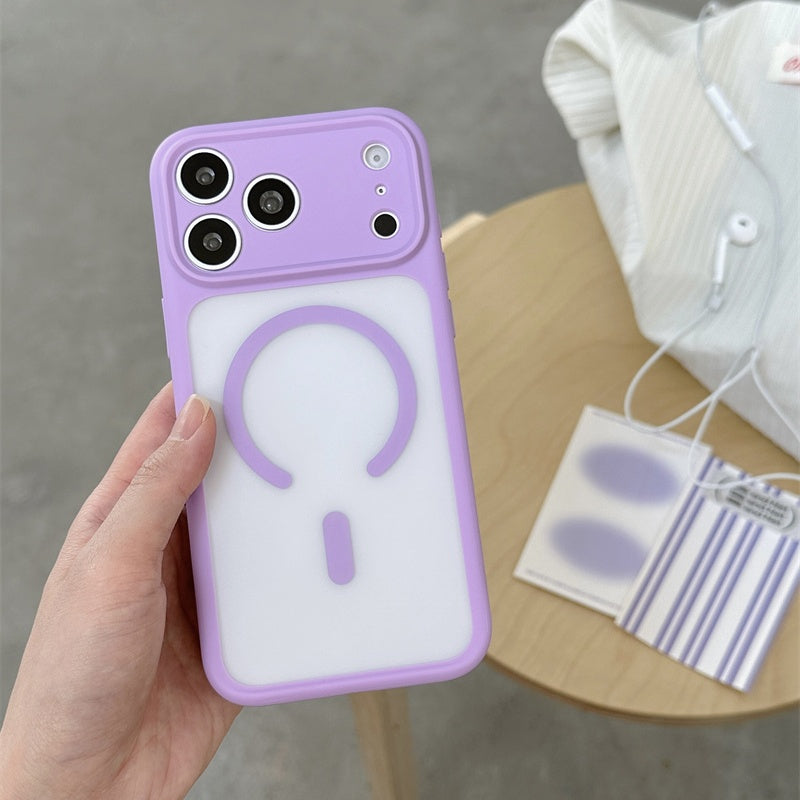 EASONCASE日本公式 iphone17/17pro ケース magsae対応 iphone17promax ケース カラフル 半 透明 スマホケース iphone16pro/16promax ケース 夏 っ ぽい 可愛い 彩悦magsafeシリーズ