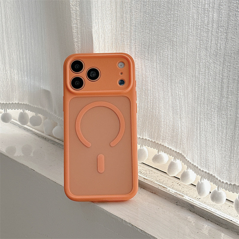 EASONCASE日本公式 iphone17/17pro ケース magsae対応 iphone17promax ケース カラフル 半 透明 スマホケース iphone16pro/16promax ケース 夏 っ ぽい 可愛い 彩悦magsafeシリーズ