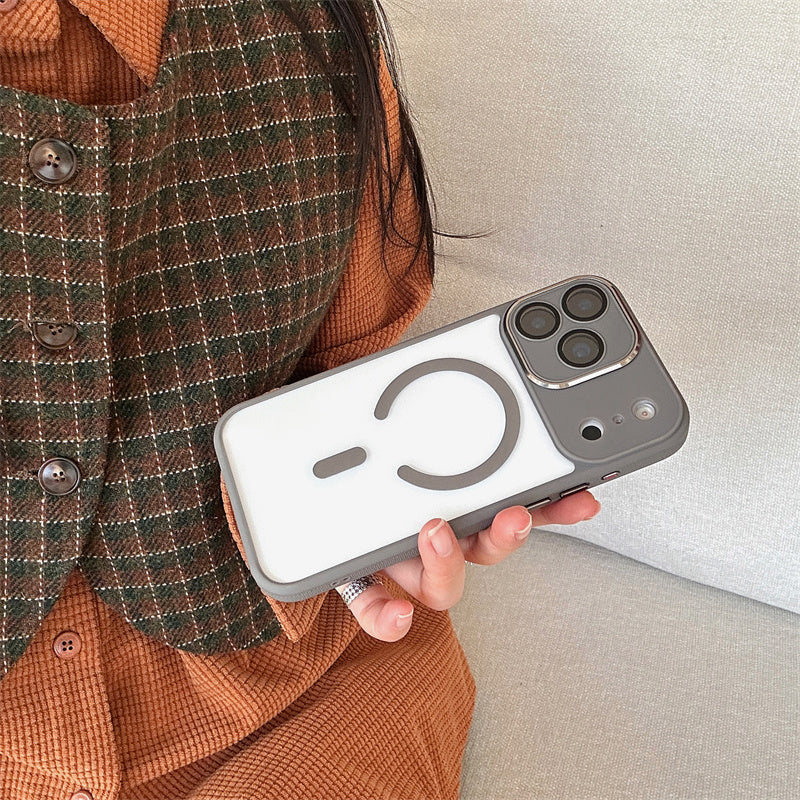 EASONCASE日本公式 マグセーフ対応 クリア iPhone14-17ケース カメラ保護フィルム一体型 スマホケース 滑り止め 晶鋭シリーズ