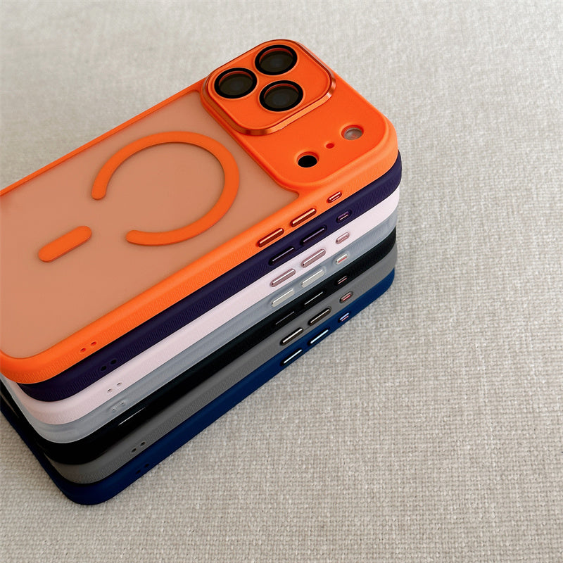 EASONCASE日本公式 マグセーフ対応 クリア iPhone14-17ケース カメラ保護フィルム一体型 スマホケース 滑り止め 晶鋭シリーズ