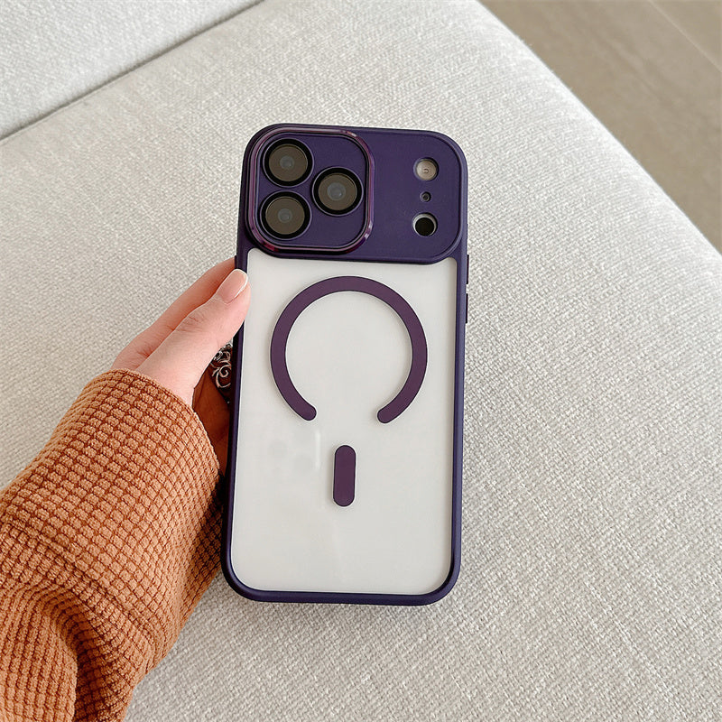 EASONCASE日本公式 マグセーフ対応 クリア iPhone14-17ケース カメラ保護フィルム一体型 スマホケース 滑り止め 晶鋭シリーズ