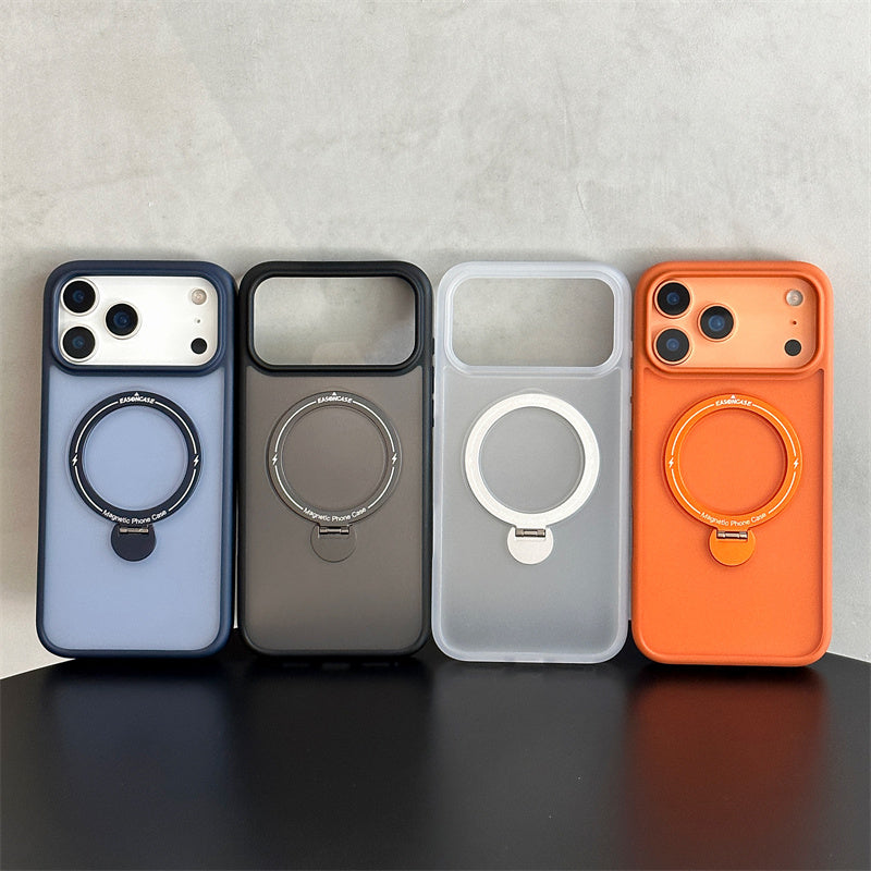 Easoncase日本公式 360°スタンド付き iphone14-17 ケース マット クリア iphone ケース magsafe対応  旋音シリーズ