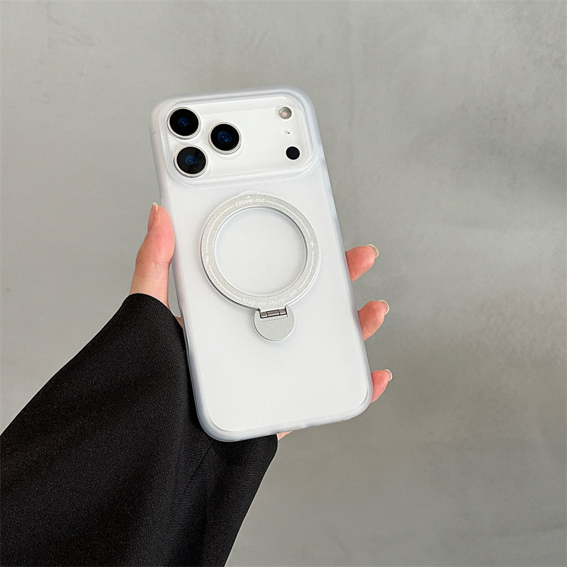 Easoncase日本公式 360°スタンド付き iphone14-17 ケース マット クリア iphone ケース magsafe対応  旋音シリーズ