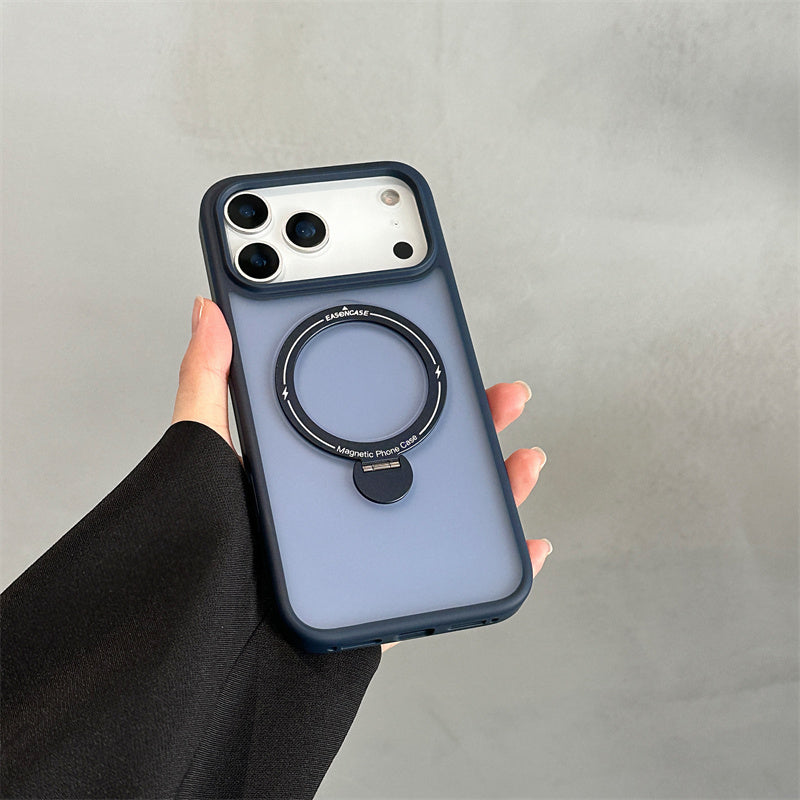 Easoncase日本公式 360°スタンド付き iphone14-17 ケース マット クリア iphone ケース magsafe対応  旋音シリーズ