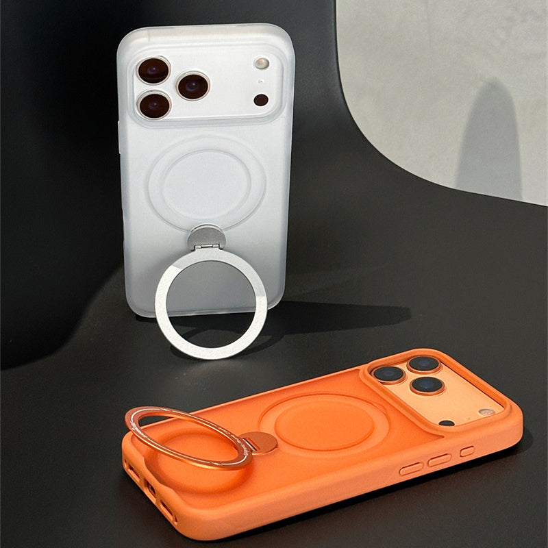 Easoncase日本公式 360°スタンド付き iphone14-17 ケース マット クリア iphone ケース magsafe対応  旋音シリーズ