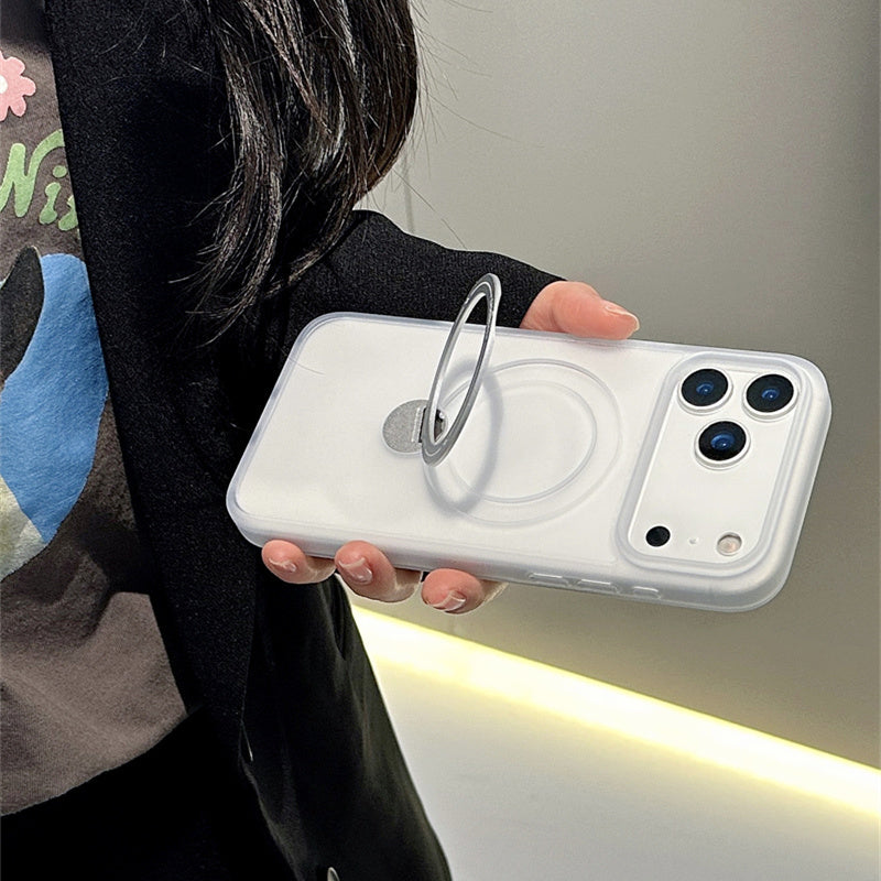 Easoncase日本公式 360°スタンド付き iphone14-17 ケース マット クリア iphone ケース magsafe対応  旋音シリーズ