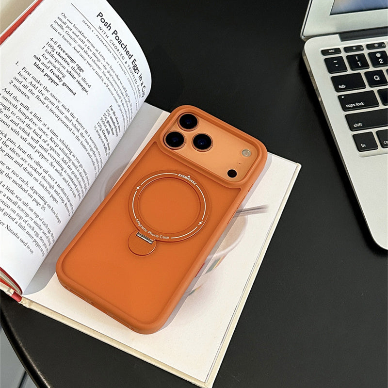 Easoncase日本公式 360°スタンド付き iphone14-17 ケース マット クリア iphone ケース magsafe対応  旋音シリーズ