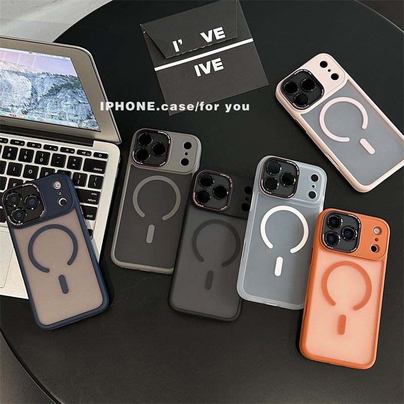 EASONCASE日本公式 magsafe対応 iphone14-17 ケース 半透明 マットデザイン スマホケース iphone ケース 指紋付きにくい magsafeライカシリーズ