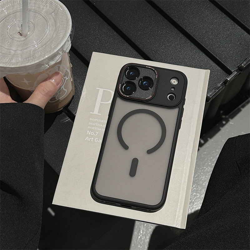 EASONCASE日本公式 magsafe対応 iphone14-17 ケース 半透明 マットデザイン スマホケース iphone ケース 指紋付きにくい magsafeライカシリーズ