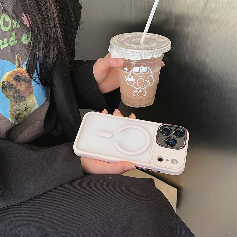 EASONCASE日本公式 magsafe対応 iphone14-17 ケース 半透明 マットデザイン スマホケース iphone ケース 指紋付きにくい magsafeライカシリーズ