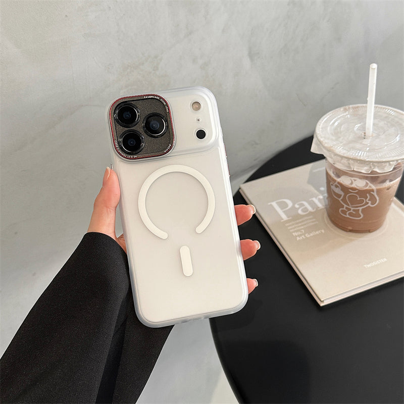 EASONCASE日本公式 magsafe対応 iphone14-17 ケース 半透明 マットデザイン スマホケース iphone ケース 指紋付きにくい magsafeライカシリーズ