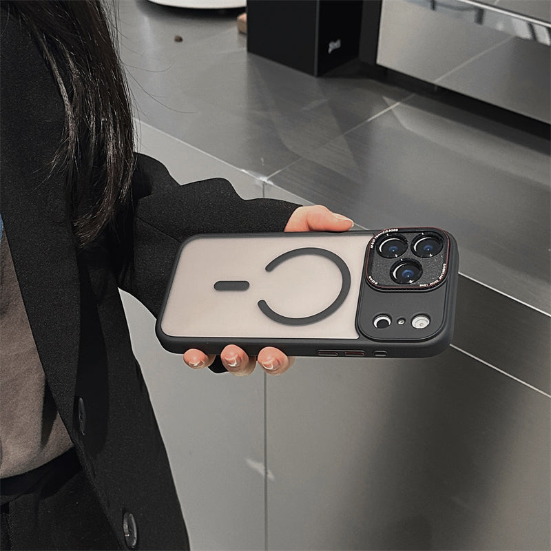 EASONCASE日本公式 magsafe対応 iphone14-17 ケース 半透明 マットデザイン スマホケース iphone ケース 指紋付きにくい magsafeライカシリーズ