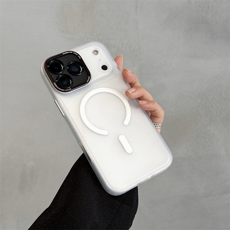 EASONCASE日本公式 magsafe対応 iphone14-17 ケース 半透明 マットデザイン スマホケース iphone ケース 指紋付きにくい magsafeライカシリーズ
